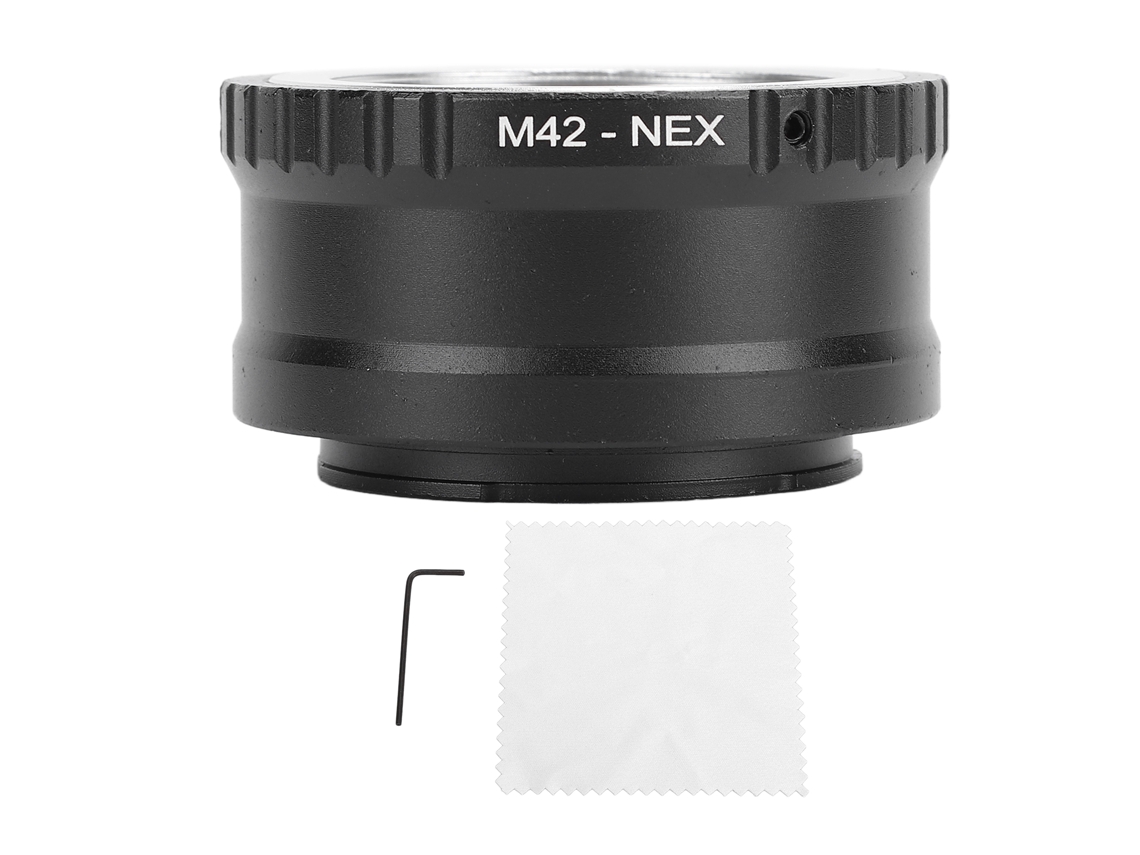 Adaptador de Lente M42 para Montagem e Compatível com Câmeras A6300 A7 A7r A7ii Nex Alumínio