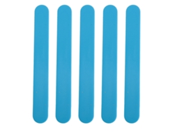 5 Palillos De Silicona Para Depilación Cera Azules
