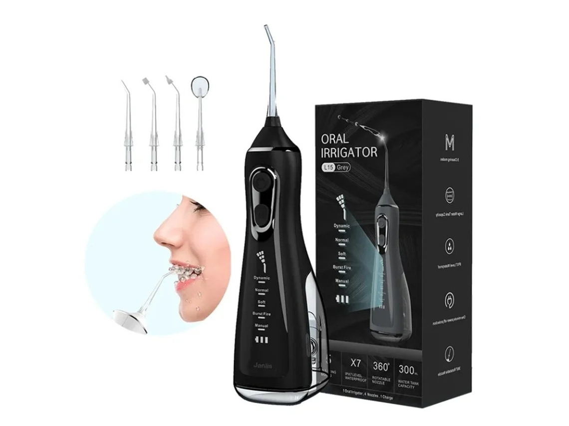 Irrigador Oral Portátil Yizhood L15 Preto