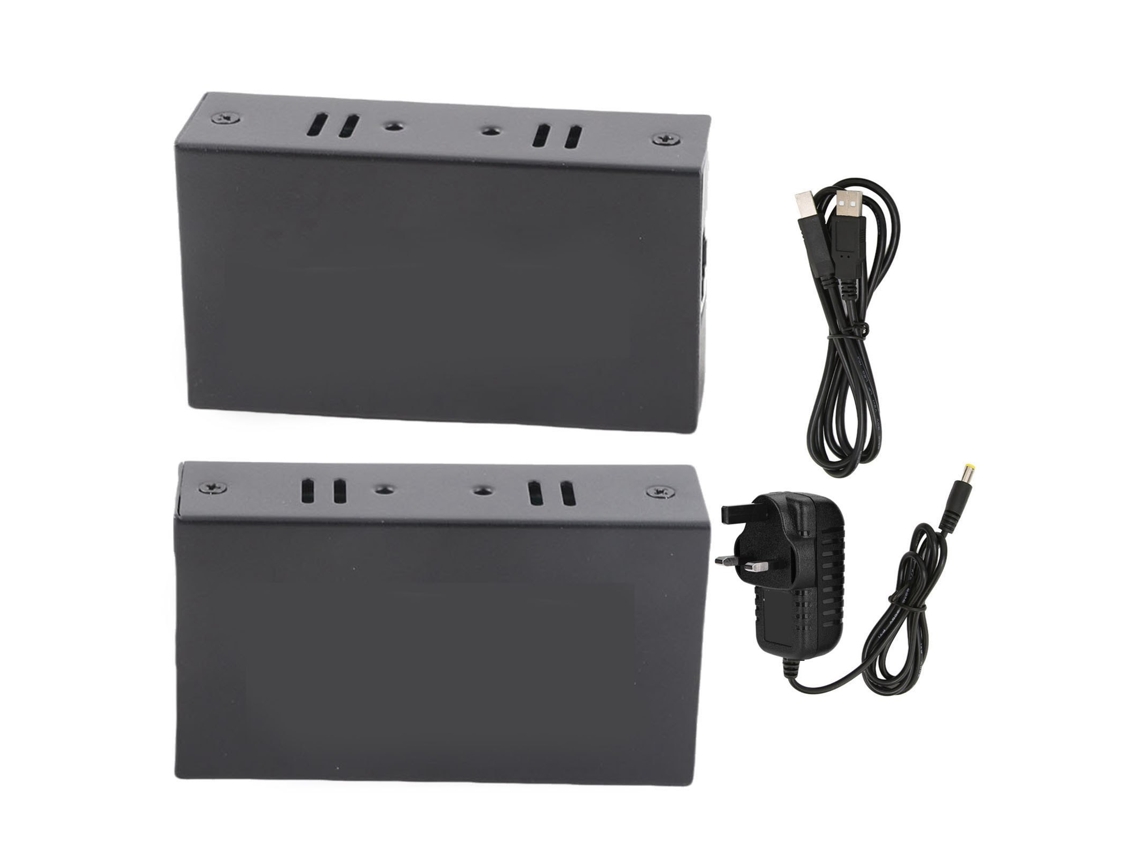 Extensor Usb 2.0 Com Transmissão Bidirecional Poc Alimentação Sobre Ethernet Plug Uk 100-240v