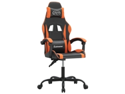 Cadeira de gaming VIDAXL Laranja Couro Artificial (57.5x59.5x131 cm)