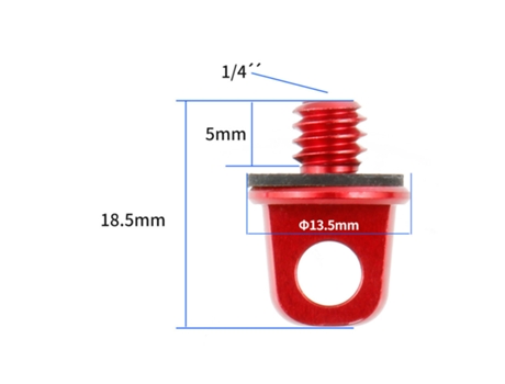 WT-33 Parafuso de 1/4 de Polegada Parafuso de Pega 1/4-20 Acessórios para Tripés