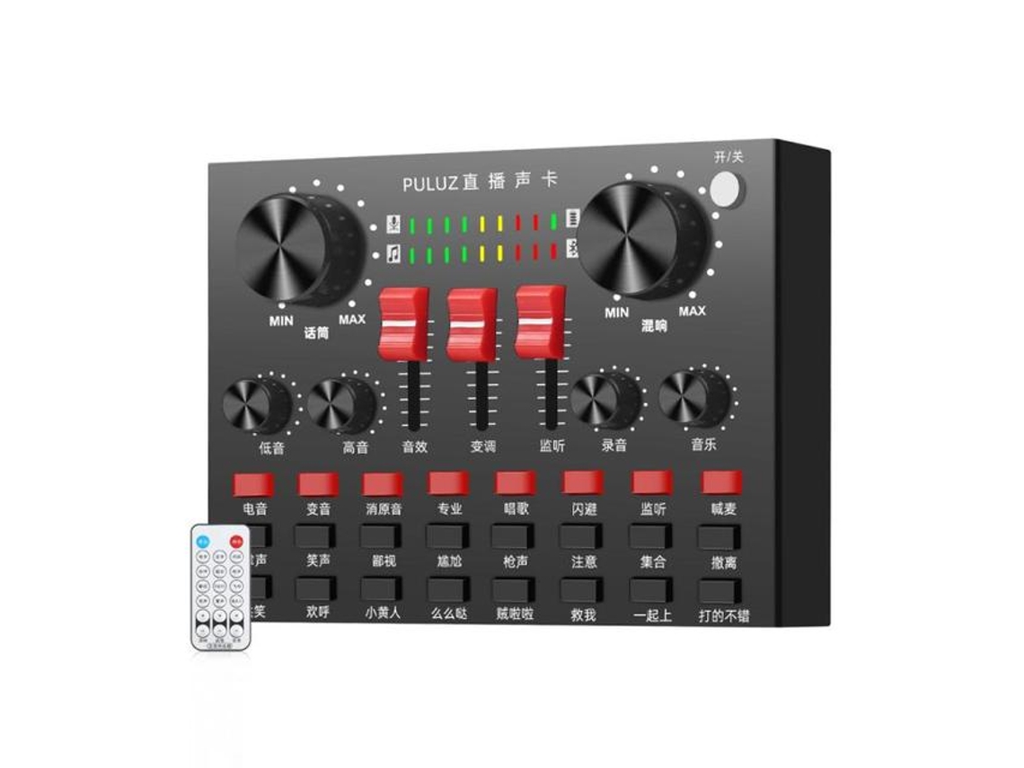 Microfone Profissional Lougus, Amplificador Com Placa De Som, Bluetooth, Usb, Para D Slowmoose