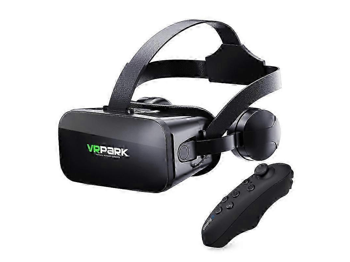 Óculos Vr 3d Vrpark J20, Realidade Virtual Para Celulares 4.7-6.7 Polegadas Iphone Android, Jogos Estéreo Com Fone E Controles Bombl4