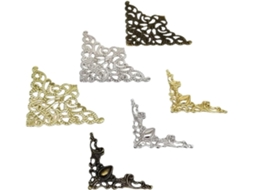 Coins En Métal Lote De 24 Proteções De Ângulo Decorativo Em Metal Para Meubles - Protège
