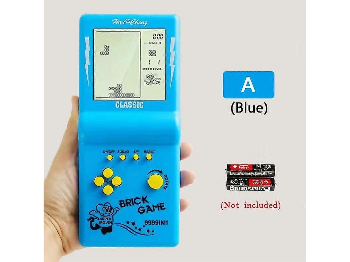 Clássico Retro Handhållna Spelspelare para Tetris Console Storskärms Nostalgisk Fickspelspelskin GOKOCO