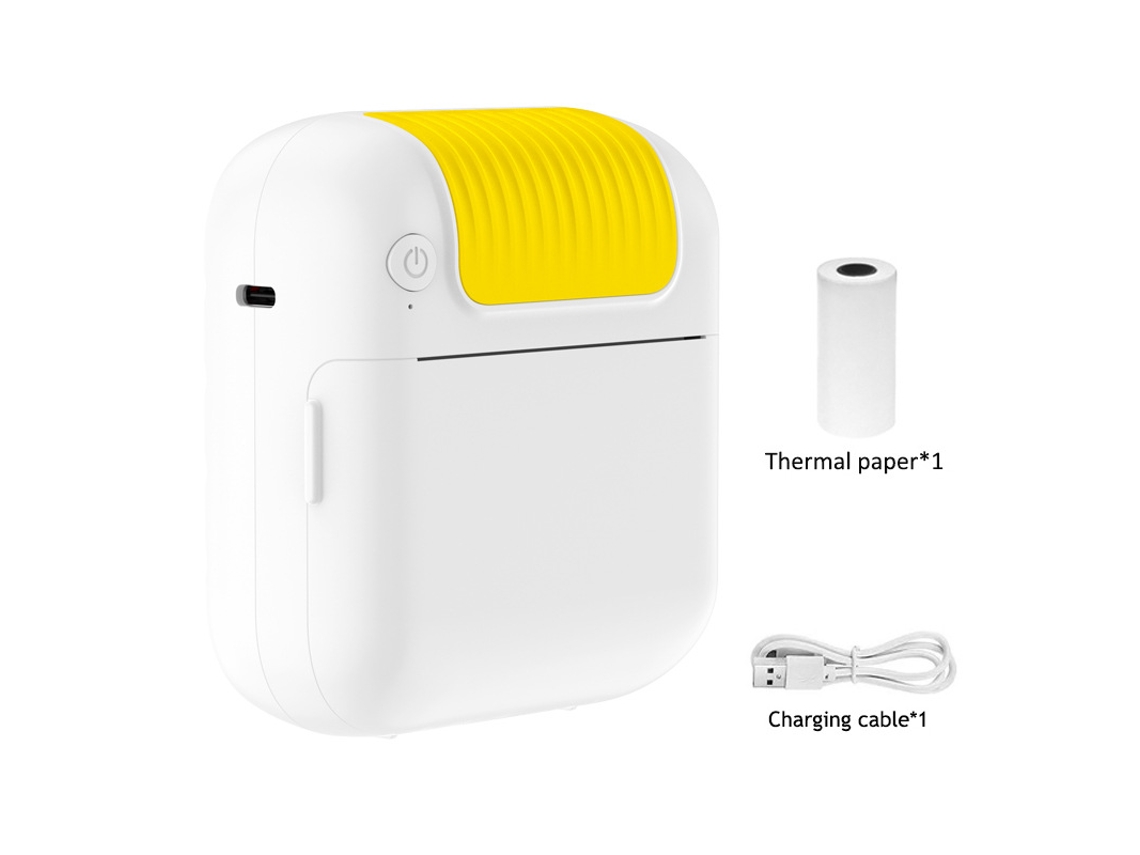 Impressora Térmica Bluetooth Amarela BRILVIBERA