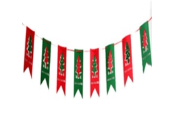 Laxiscreed Bandeira Natal Com Laços Para Decoração De Festa E Celebrações Natalícias