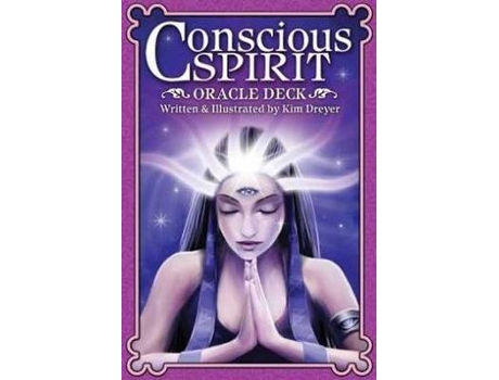 Livro conscious spirit oracle deck de kim dreyer (inglês)