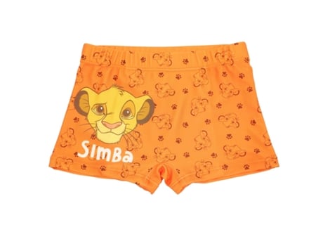Boxers de Criança O REI LEÃO Laranja (XS)