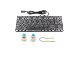 Teclado Punk 917 Redondo Vintage para Pubg Cafés