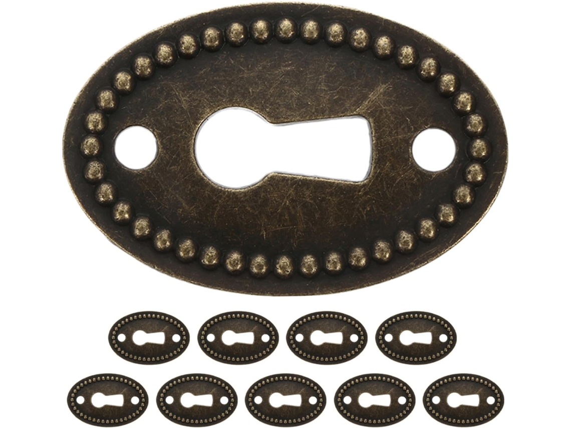 Healeved Conjunto De 10 Peças Tampas Ovais Para Fechaduras Em Liga Zinco Armários E Móveis, Com Design Inspirado No