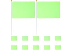 Kichouse 60 Bandeirinhas Verdes Pequenas Mini Flâmulas em Palito para Decoração Faça Você Mesmo, Escola, Clube CHABERLU