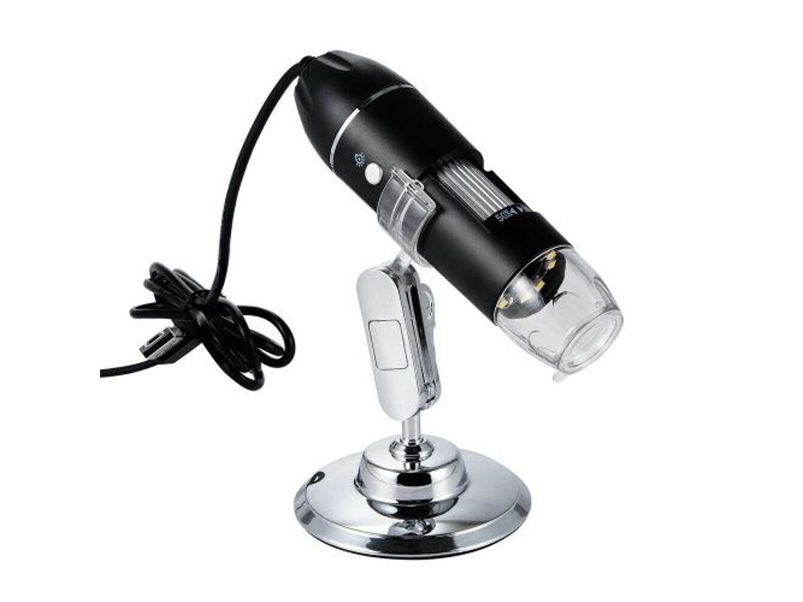 Microscópio Eletrônico Digital Usb 1600x 8 Leds Endo Brilvibera