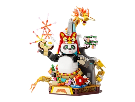 Figura Pantasy KUNG FU PANDA Guerreiro Dragão Especial Festival da Primavera
