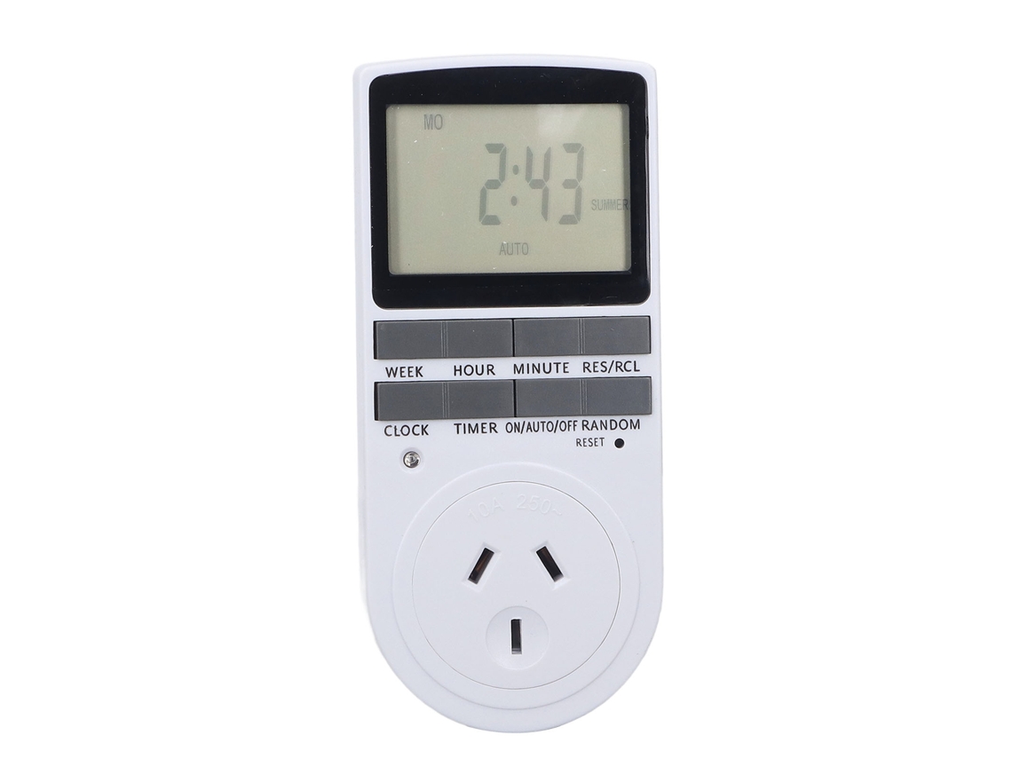 Yuru Tomada Programável Inteligente com Timer Digital 220-240v Plug AU