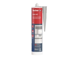 Selante Acrílico Cinza Multi Ac Fischer 53111 Uso Interno 1 Cartucho De 310 Ml Com Cânula