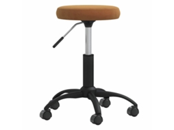 Vidaxl Cadeira De Jantar Veludo Castanho
