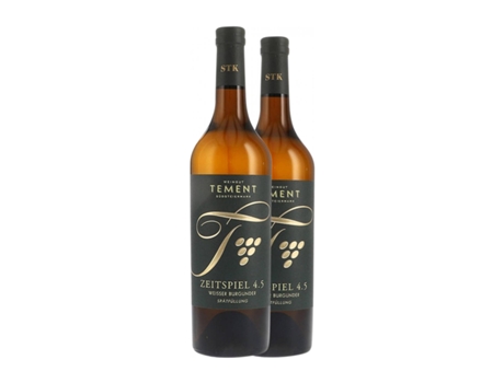 Vinho branco TEMENT Zeitspiel 4,5 Spätfüllung Pinot Branco Südsteiermark (0.75 L - 2 Unidades)