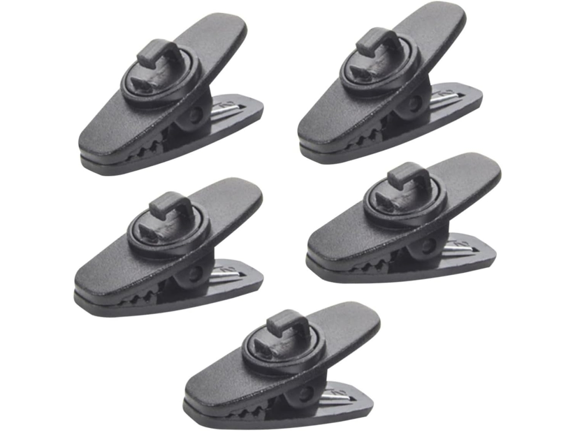 Crafthrou Pinces Rotativos Para Cabo Organizador Casque Écouteurs Lote De 5 Para Áudio Em Plástico Noir,