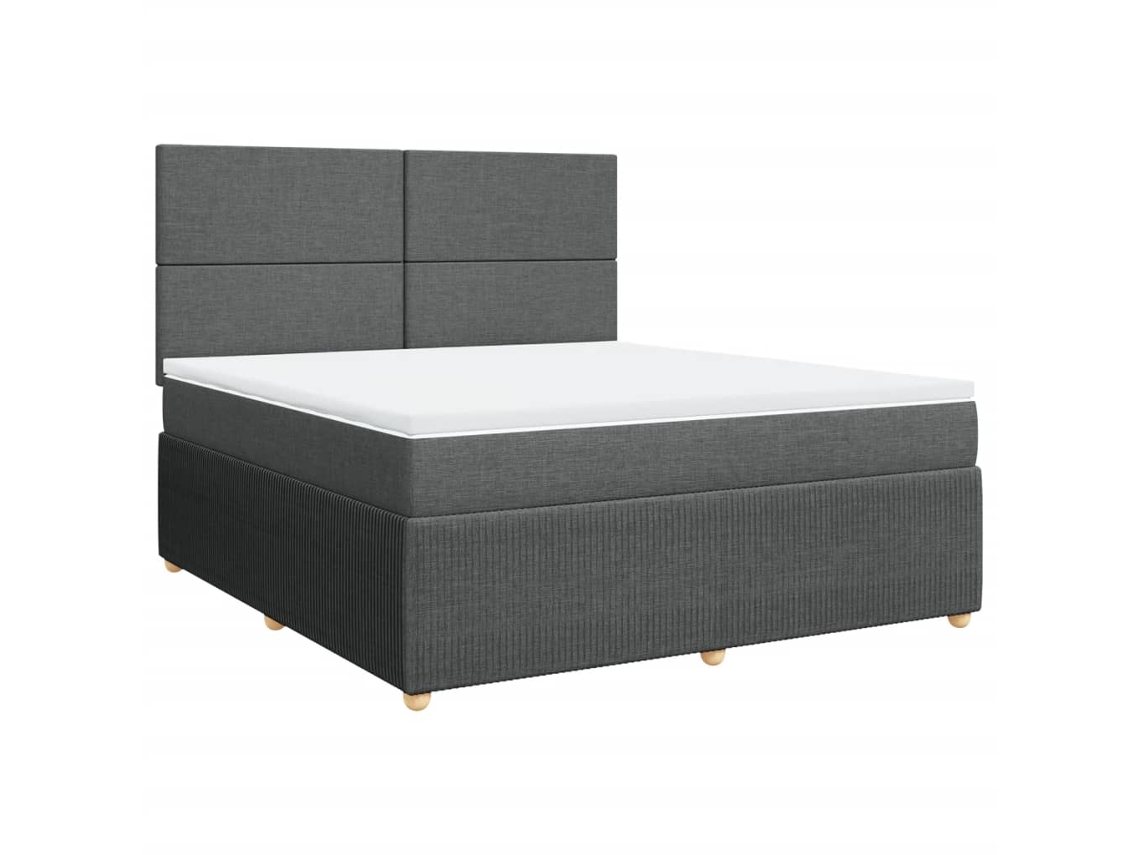 Box Spring Bed, Box Spring Beds Vidaxl Cinzeto Tecido (180 X 200 Cm)