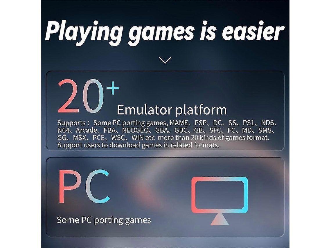 Console De Videogame Portátil Rg Arc S 128g De 4 Polegadas Ips Linux Os Layout De Seis Botões Compatível Com Reprodutores De Vídeo Retrô Ly Ebike