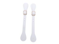 Correias de Esporões Ajustáveis em Couro Sintético, 22cm, Vaqueiro, Branco | S/MARCA