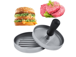 Prensa para Hambúrgueres Antiaderente em Alumínio, Molda Hambúrgueres Ideal para Carne Grelhada e Churrasco.