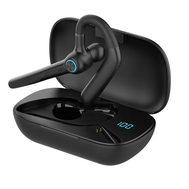Fone de Ouvido Bluetooth com Gancho de Orelha para Uso Comercial/automotivo V5.0 MDUG