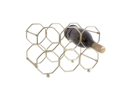 Suporte para Garrafas de Vinho Dobrável em Ferro PRESENT TIME Honeycomb