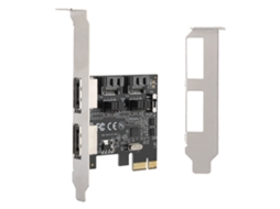 Placa Riser Pci Para 4 Portas Sata/esata 3.0 Asm1061 Até 750mb/s (6.0gbps)