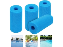 Esponja Filtro Reutilizável para Piscina, Spa, Aquário 200x100mm, 4 Piezas