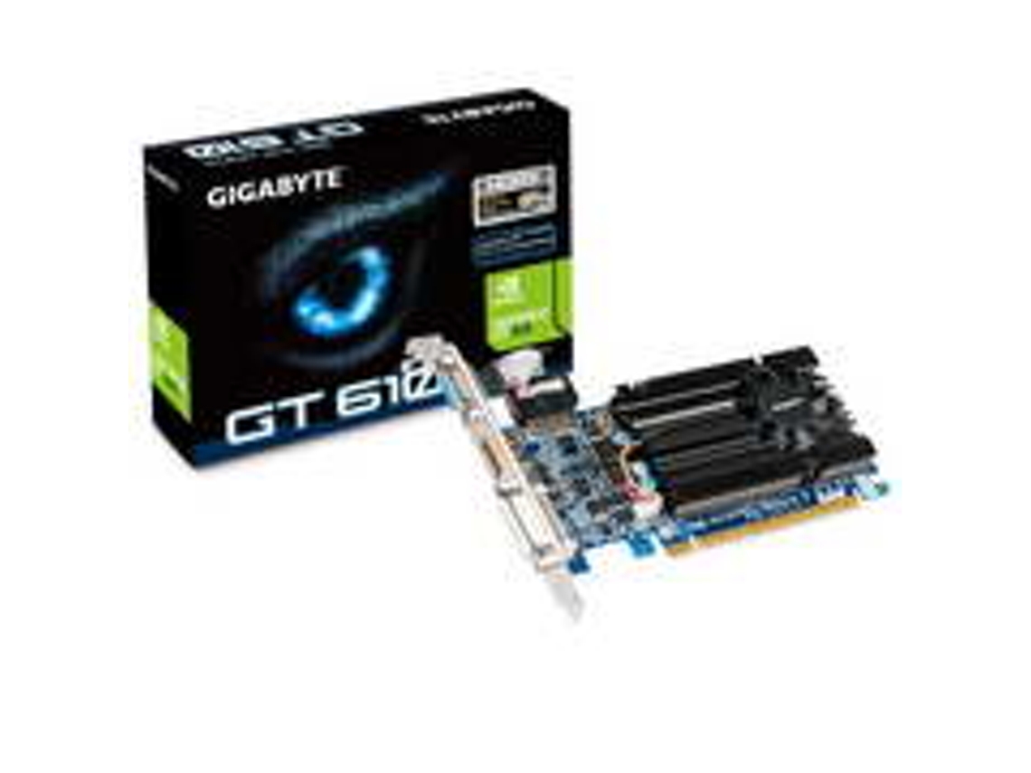 Placa Gráfica GIGABYTE GeForce GT 610 (NVIDIA - 2 GB DDR3)