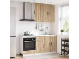 Vidaxl Unidade De Cozinha Kalmar 5 Unid. Carvalho Sonoma