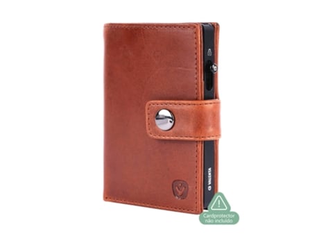 Valenta Carteira Card Wallet Leather Magsafe Luxe Cognac