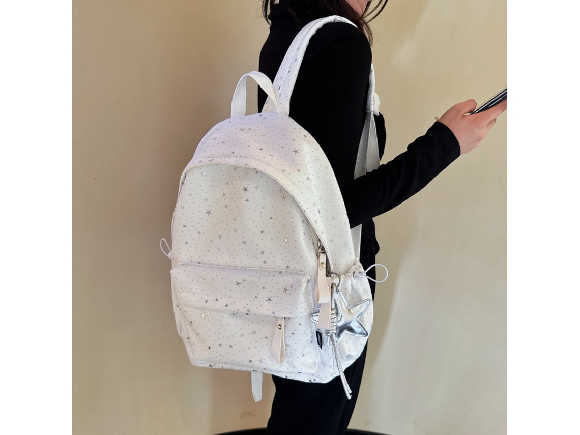 Laxiscreed Mochila Escolar Jovem Com Estilo, Leve E Design Versátil Com Estrelas