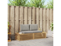 Vidaxl 2 Unid. Conjunto De Sofás Para Exterior Branco