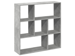 Room Divider Bookcase, Room Divider Bookcases Vidaxl Cinzeto Madeira Processada (102 X 29 X 103.5 Cm)