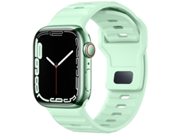 Bracelete Para Apple Watch 42/44/45/46/49mm Verde Claro Cuich
