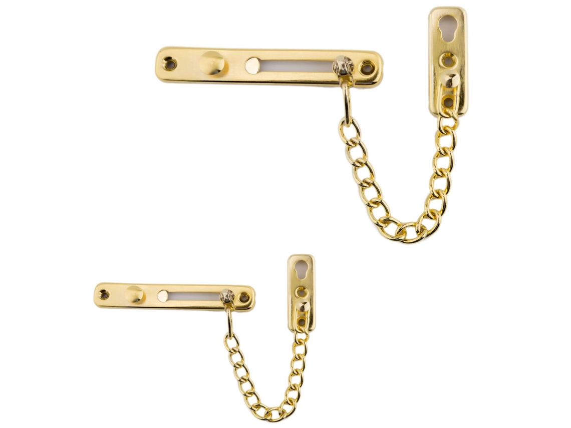 Conjunto De 2 Fechaduras Aço Inoxidável Para Portas, Fechadura Reforçada Portas Internas, Sem Chave Maior Segurança.