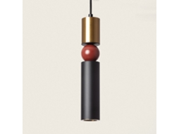 Candeeiro Suspenso Metal Luyo Vermelho