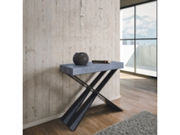 Mesa consola extensível cinzenta 90x40-300cm Diago Premium Concrete
