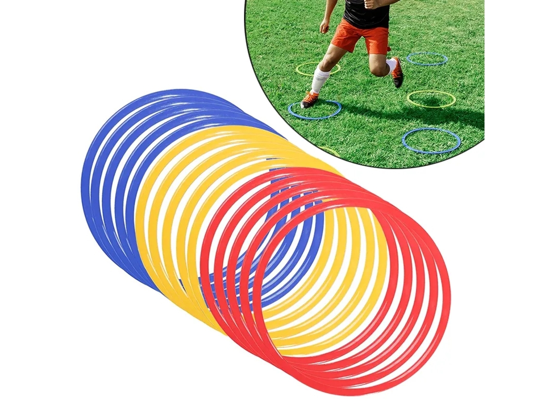 12 Argolas De Treinamento De Agilidade De 40 Cm, Equipamento De Exercício Portátil
