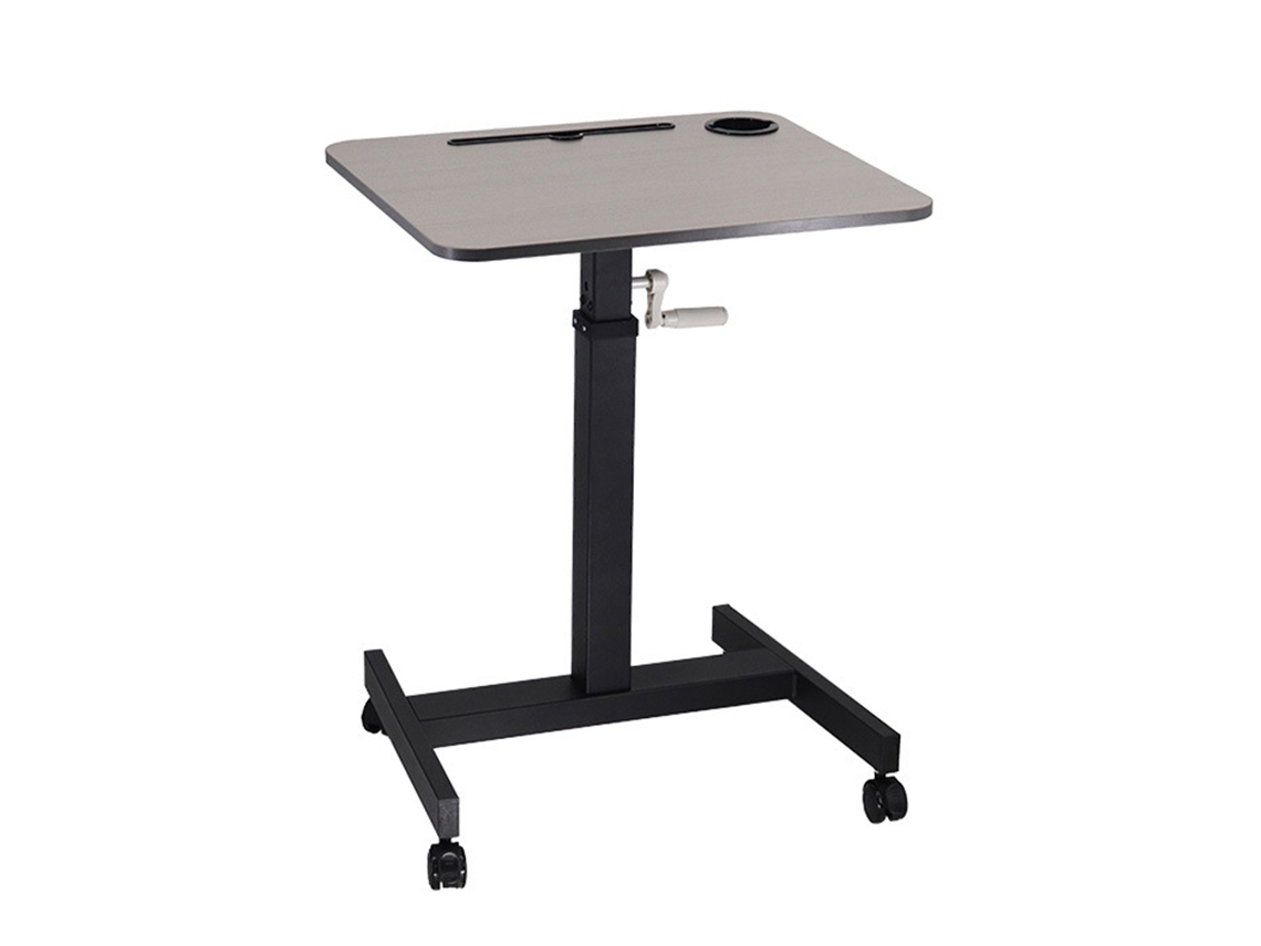 Mesa Elevatória Para Computador Ajustável De Pé Pequena E Compacta Para Espaços Pequenos
