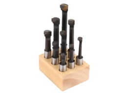 Conjunto De Mandriladoras Com Ponta Metal Duro, Kit De 9 Peças Com Haste F1, 12mm, Construção Em Aço Para Oficina De