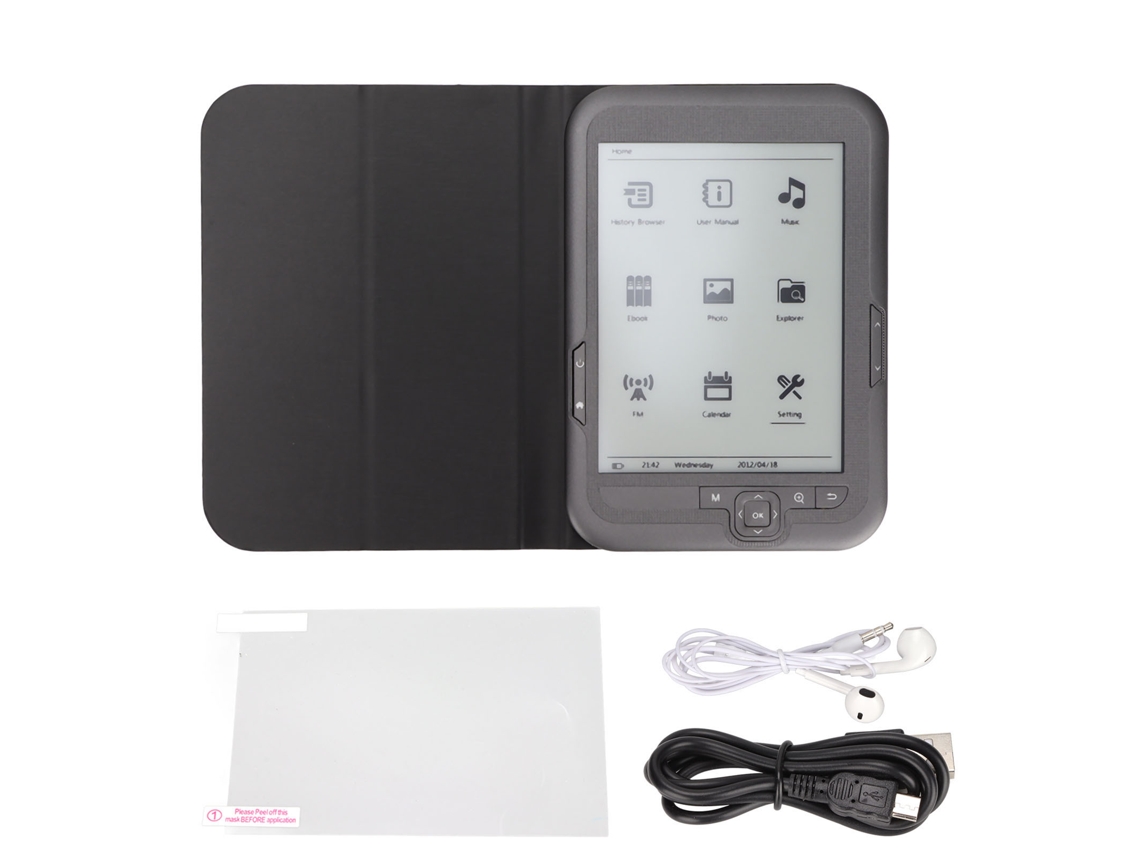 Leitor De E-books (tela De Tinta De Alta Definição, Suporte Fm)