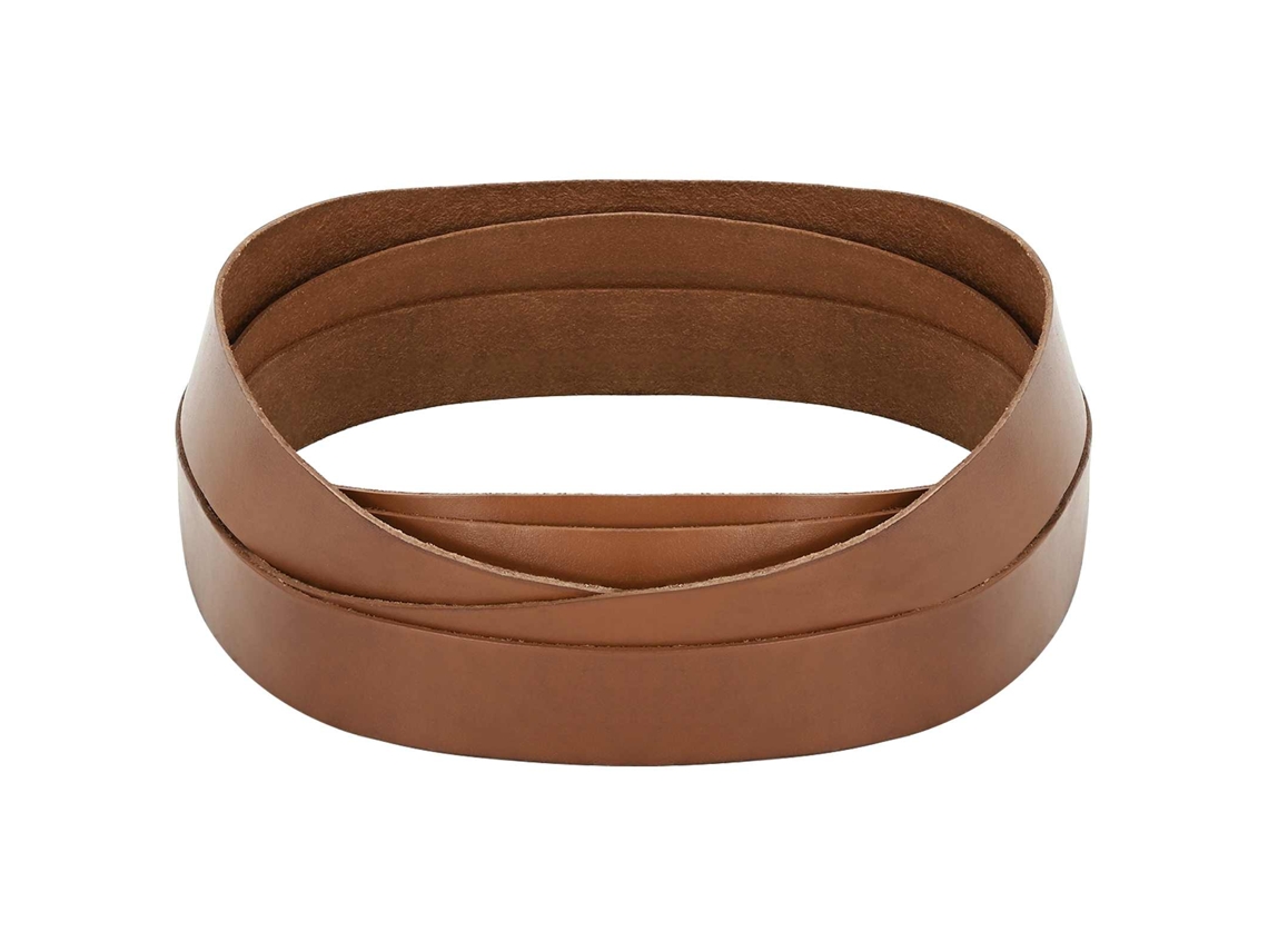 Conjunto 1 Material De Artesanato Vidaxl Castanho Couro (200 X 4 Cm)
