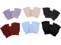 Luvas De Ioga Sem Dedos Wakauto Para Mulheres, 6 Pares, Antiderrapantes Com Aderência Na Palma Da Mão, Elásticas E