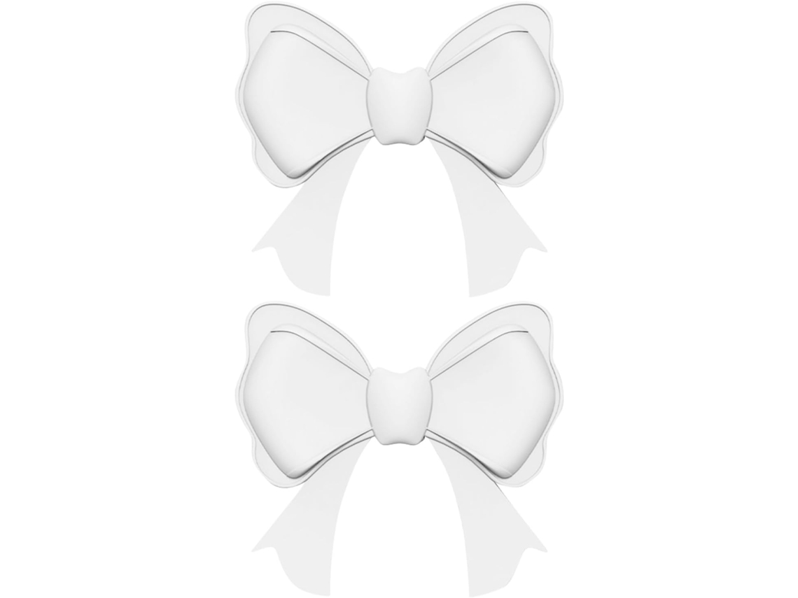 Lurelia Laços 3d Em Silicone Para Auscultadores, 8,5 X 7,6 X 2,2cm, Acessório Decorativo Para Estudo E Escritório