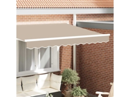 Vidaxl Substituição De Valance De Toldo Bege 3 M Poliéster
